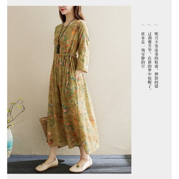 Dresses & Skirts - 2021 New Arrival Print Floral Prairie Chic Holiday